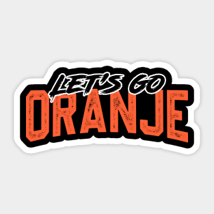 Oranje Football Sticker